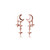 925 Sterling Silver Tiny Moon Star Earrings Studs for Women Teen Girls Small Moon Studs Earrings Star Drop (C-Rose Gold)