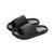 Women's Men's Cloud Slippers Cloud Sandals Cloud Slide Pillow Slippers Massage Shower Slippers Thick Sole Open Toe Sandals Non-Slip Beach Pool Sandals Black 36-37