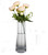 10.2 in Tall Clear Crystal Glass Vases - Modern Glass Vase for Table Centerpiece, Hydroponic Flower Vases for Home, Office, Indoor Decor, Wedding, Housewarming