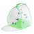 Small Butterfly and Insect Habitat Net Cage Caterpillar Enclosure Bug Terrarium with Zipper and Portable Handle Transparent Plastic Critter Mesh Cage for Science Education