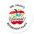 Personalized Teacher Retirement - Custom Happy Retirement Party Favor Circle Sticker Labels - Custom Text - 24 Count
