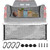 Truck Bed Cargo Net Stretchable Storage Cargo Nets for Pickup Trunk Bed Elastic 51x18 inch Universal Trunk Net Organizer with Heavy Duty Carabiners