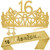 Sweet 16th Birthday Gift for Girls,16th Birthday Tiara & Sash,Birthday Gift for 16 Year Old Girl,16 and Fabulous Sash,16th Birthday Decoration for Girl,16th Birthday Crown,16th Birthday Party Favor