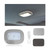 Magnetic Dome Light for Car, Car Interior Ceiling Roof Dome Light, USB Rechargeable 10LEDs Car Interior Wireless Dome Light for RV, Universal Interior Car Accessories (Gray)