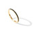 14K Yellow Gold Plated Sterling Silver Stackable Ring with Colored CZ Stones | Black CZ Eternity Bands for Women (Size 8)