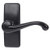 Ideal Security HK357DB05BL GL Lever Set for Storm and Screen Doors with with Deadbolt, Black