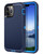 for iPhone 11 Pro Max Case Shockproof Dust/Drop Proof 3-Layer Full Body Protection [Without Screen Protector] Rugged Heavy Duty Cover Case for Apple iPhone 11 Pro Max 6.5-inch, Navy Blue