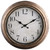 12 Inch Silent Wall Clock Battery Operated Retro Wall Clocks Antique Clock Vintage Decorative for Kitchen Bedroom Living Room Office (Bronze)