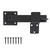 Flip Latch Barn Door Fence Gate Latch Lock, Heavy Duty Steel Double Gate Latch, Black