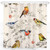 Bird Shower Curtain, Floral Bird Shower Curtain, Leaf Shower Curtain Waterproof Polyester Fabric Shower Curtain Set with 12 Hooks Bathroom Decor, 72x72 Inches (01)