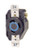 Leviton 2620 30 Amp, 250 Volt, Flush Mounting Locking Receptacle, Industrial Grade, Grounding, V-0-MAX, pack of 1, Black