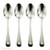 Oneida Satin Sand Dune Set of 4 Teaspoons, Casual Flatware