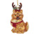 Kurt Adler Noble Gems Pomeranian with Antlers Glass Ornament