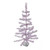 Kurt Adler Kurt S. Adler 36" Metallic Pink & Silver Feather Tree with Stand