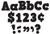 Teacher Created Resources Black Bold Block 4" Letters Combo Pack (5822)