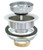 EZ-FLO 30003 Replacement Kitchen Sink Basket Strainer Sink Drain Assembly Kit, Stainless Steel, 3-1/2-inch to 4-inch Opening, Stainless Steel Finish