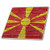 3dRose ct_156930_4 National Flag of Macedonia Painted onto A Brick Wall Macedonian Ceramic Tile, 12"