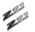 Aimoll 2pcs (Small Size) Z71 Off Road Emblems,3D Aolly Decal Emblems for GMC Chevy Silverado Sierra Suburban Colorado. (Chrome Black)