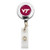 FTH Virginia Tech Hokies Badge Reel with Alligator Clip
