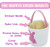 MR. HOPPY - Easter Bunny Basket - Canvas Tote - Easter Egg Hunts - Storage Tote for Home Decor (Pink)