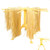 Noodle drying rack with 10 Arms Folding Noodle Dryer for Pasta Spaghetti (Yellow)