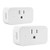 Wifi Smart Plug WiFi Plug In Switch, Smart Socket Compatible with Amazon Alexa and Google Home, Remote Controlled, Timer Controlled, ETL Listed, No Hub Required (2 Pack) - XUNTIY
