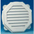 Gable Vent 22in Wht Octgn Vnyl