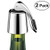 ERHIRY Wine Bottle Stopper Stainless Steel, Wine Bottle Plug with Silicone, Expanding Beverage Bottle Stopper, Reusable Wine Saver, Bottle Sealer Keeps Wine Fresh, Best Gift Accessories (2)