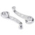 2Pcs Universal Car Window Handle Winder Riser Replacement Winder Crank Riser Window Handles Aluminum Alloy (Silver)