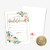 25 Bridal Shower Invitation with Envelopes, Floral Gold Frame Bridal Shower Invitation, Fill-in Style Invitation