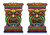 Beistle S54553AZ2, 2 Piece Jumbo Tiki Cutouts, 3', Multicolored