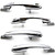 4Pcs 1Set Chrome Front Rear Left Right Exterior Chrome Door Handle for Hyundai Tucson 2005 2009
