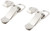 Uxcell 55mm Long Spring Loaded Iron Toggle Latch Catch, Silver Tone, 2-Pack