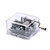 Hand Crank Plastic Music Box with Silver-plating Movement,The Wind Forest From My Neighbor Totoro,Transparent
