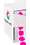 ChromaLabel 1/2 Inch Round Color Coding Labels | 1,000/Box (Fluorescent Pink)