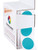 ChromaLabel 1 inch Removable Color-Code Dot Labels | 1,000/Dispenser Box (Teal)