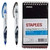 -VALUE PACK OFFICE SUPPLIES - Staples Top Bound Memo Books, 3" x 5", 5/Pack - Staples OptiFlow Rollerball Pens, Fine Point, 1 Black, 1 Blue