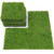 QYH Artificial Grass Tile Interlocking Floor Tiles Grass Deck Mats Tile Fake Grass Turf Synthetic Grass Carpet for Indoor Outdoor Patio Flooring 1'x1' (9 Pieces)
