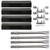 Hisencn Repair KIT Parts Grill Burner Tube, Porcelain Heat Plate Tent, Adjustable Carry Over Tubes Replacement for Brinkmann 4 Burner 810-2410-S, 810-1420-0, 810-1420-1, 810-1450-0 Gas Grill Models