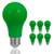 JandCase LED Green Light Bulbs, 40W Equivalent, A19 Light Bulbs with Medium Base, 6 Pack