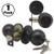 Front Door/Exterior Door Knob Lockset with Single Cylinder Deadbolt Combination Set Keyed Alike, Oil Rubbed Bronze Finished,1Pack