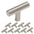 homdiy Kitchen Cabinet Knobs Brushed Nickel 10 Pack Modern Cabinet Hardware Knobs - HD201SN Cabinet Door Knobs for Dresser Drawers Metal Drawer Pulls and Knobs T Cabinet Knobs