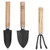 Fdit 3pcs Mini Plant Gardening Tools Set Spade Claw Rake Shovel Flowers Planting Tools