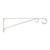 Panacea 85552 Hanging Plant Bracket, White, 15-Inch