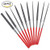 10Pcs Needle File Set - Mini Diamond Needle File Set(6" Total Length 150 Grit Diamond File)