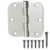 18 Pack of Door Hinges Satin Nickel - 3 ½ x 3 ½ Inch Interior Hinges for Doors Brushed Nickel with 5/8" Radius Corners