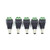 Hxchen Male CCTV Camera DC Power Adapter Connector for Led Strip CCTV Security Camera Cable Wire Ends Plug Barrel Adapter - (5 Pcs)