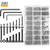 STARVAST M2 M3 M4 Alloy Steel Socket Head Cap Screws Nuts Kit, 1080 Pieces Metric Hex Socket Head Cap Bolts Screws Nuts Washers Assortment Kit with Storage Box, Three Hex Wrenches Included