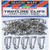 Magic Bait Trot Line Clip, 25 Per Bag, Silver