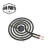 660532 MP15YA 1500W 4 Coil Electric Range Burner Element Unit 6" Compatible with Whirlpool Maytag Replacement Part by AMI - Replaces 316439801 77001106 ERS46Y15 AP4502986